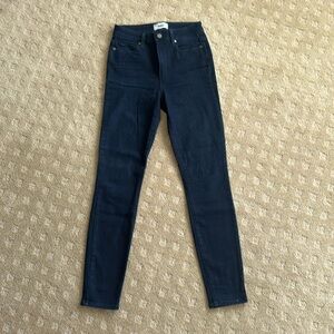 Paige Margot ultra skinny dark blue denim jeans size 26